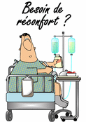 Des pens&eacute;es r&eacute;confortantes &agrave; l'h&ocirc;pital